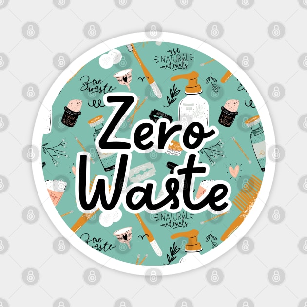 Zero Waste Earth Day in Green Magnet by hwprintsco